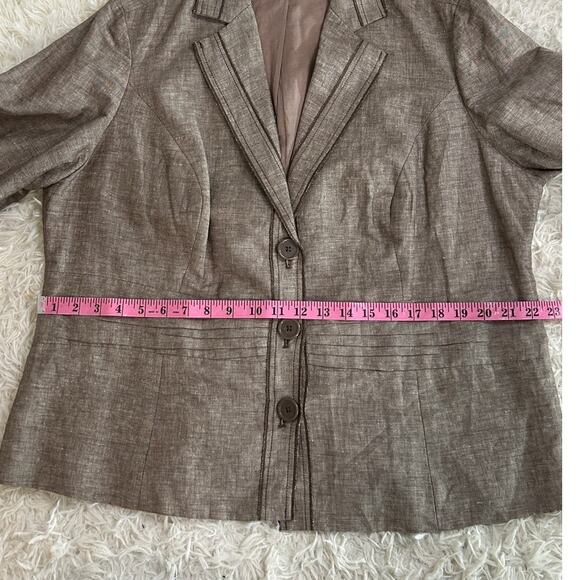 Talbots Women's Size 22W Light Blue Floral Skirt #0240 - Picture 14 of 15